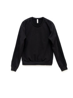 CONTE Хлопковый свитшот с легким мерцанием люрекса LD 1051 shiny black - Conte elegant фото 3
