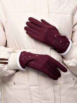 Перчатки жен Labbra LB-PH-89 plum  фото 4