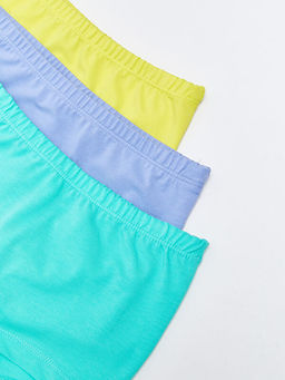 Basic Pamuklu K?z ?ocuk Boxer 3l? - Waikiki фото 3