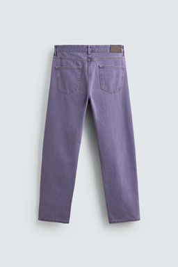 JEANS STRAIGHT FIT COLOR LAVADO / Morado - Zara фото 8