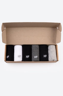 6 пар носков средней высоты в подарочной коробке Happyfox