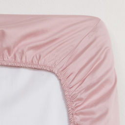 Простыня на резинке Pink rose 180х200х25 см, 100% хлопок, мако-сатин, 114г/м2 - Этель фото 3