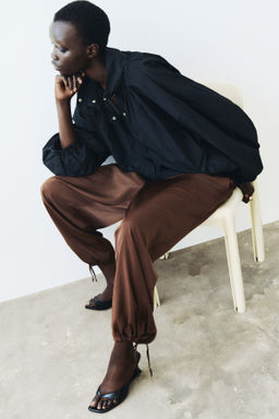 Pantal?n globo con cordones ajustables - H&m фото 5