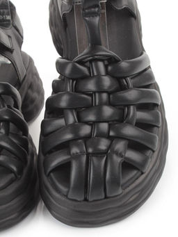 08-PEAG48-1 BLACK Босоножки женские (натуральная кожа) - Фабричный китай фото 9