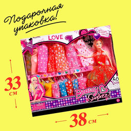 Кукла-модель Лида с набором платьев, МИКС - Simaland фото 6