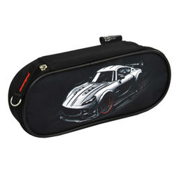 Пенал школьный Феникс+, арт.68402/ 30 ПИТ-СТОП (без наполнения, 20.5х7.5х4 см, микрофибра на ПВХ-осн