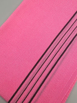 Bath Towel Мочалка-полотенце для душа с пилинг-эффектом / Long Exfoliating Towel, розовый