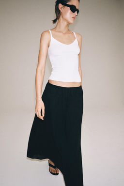 FALDA LARGA ZW COLLECTION / Negro - Zara фото 2