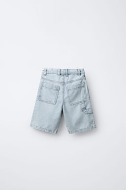 CARPENTER DENIM BERMUDA SHORTS - Zara фото 2