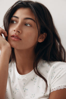 Pijama acanalado de modal - H&m фото 5