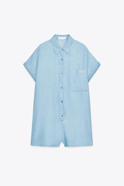 FLOWING JUMPSUIT WITH POCKETS - Zara фото 4