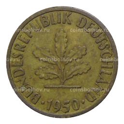 5 пфеннигов 1950 года J Германия