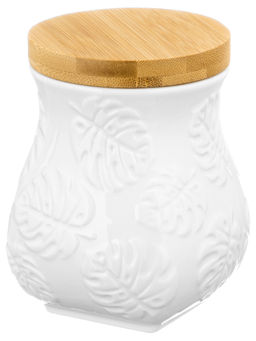 Банка д/хранения 700 мл 10,5*10,5*13 см Тропики+ дерев. крышка с силик. упл. - Elan gallery фото 17