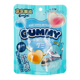 Желейные конфеты в форме сердца Heart Shaped Jam Filled Gummy Ennjoi Guandong Lefen, Китай, 50 г Акция