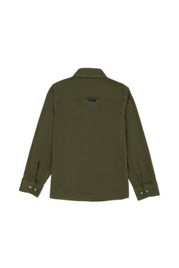 U. S. Polo Assn Базовая рубашка цвета хаки с длинным рукавом для мальчика - U.s. polo assn фото 5