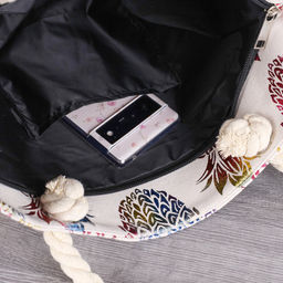 Сумка пляжная на молнии 45х32х14 см / BB24 /уп 1/микс - ГалеонТрейд фото 7