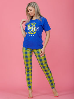 784 Пижама "клетка/звезды"