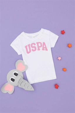 U. S. Polo Assn / Белая базовая футболка для девочек