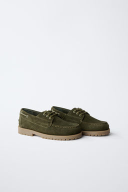 LEATHER DECK SHOES - Zara фото 2