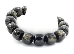 Обсидиан золотистый браслет мужской рондель 14*12мм