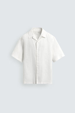Рубашка Relaxed Fit из льна белая