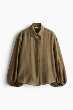 Blusa en mezcla de lino