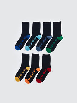 Desenli Erkek ?ocuk Soket ?orap 7li