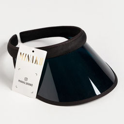 Козырёк женский MINAKU, чёрный, размер 56-58