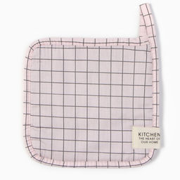 Прихватка Этель Клетка 19х19 см, 80% хл, 20% пэ, сатин 110 г/м2  фото 2