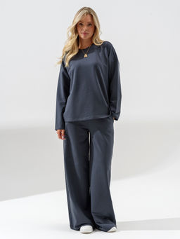 Костюм футер с брюками палаццо - Оптима фото 2