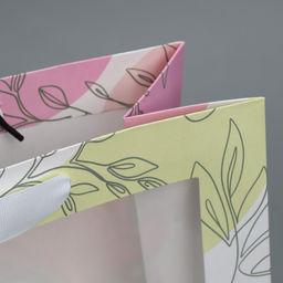 Пакет крафтовый с пластиковым окном Поздравляю, 31 26 10 см - Дарите счастье фото 4