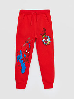 Beli Lastikli Spiderman Bask?l? Erkek ?ocuk Jogger E?ofman Alt?