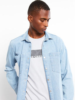 Standart Kal?p Erkek Jean Ceket