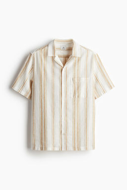Camisa resort en mezcla de lino Regular Fit - H&m фото 6