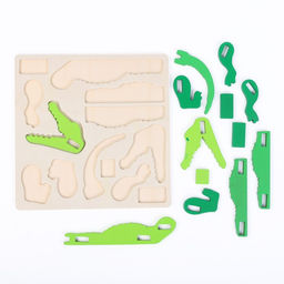 Конструктор 3D Крокодил - Лесная мастерская фото 5