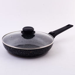 3024-1 Сковорода с крышкой 24см съемная ручка алюм/пластик(х6)