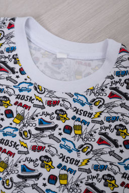 Пижама подростковая из кулирки пенье на манжетах Дрёма графити - Амадэль фото 10