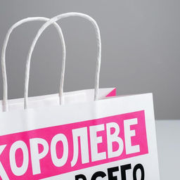 Пакет подарочный, упаковка, Королеве, 22?22?11 см