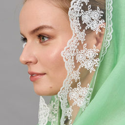 Косынка хлопковая 180 х 110 см - Мастерская ПОКРОВ фото 4