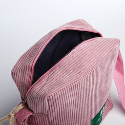 Сумка молодёжная на молнии, цвет лиловый - Simaland фото 6