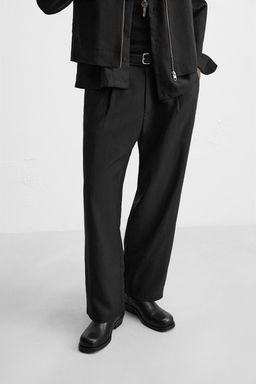 RELAXED FIT FLOWING TROUSERS - Zara фото 5