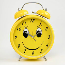 Часы - будильник настольные «Смайл», на подвесе, дискретный ход, d=20 см, 30×23 см, от батареек 2хАА