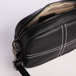 Сумка женская на молнии, цвет чёрный - Simaland фото 7