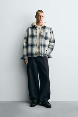 CONTRAST CHECK OVERSHIRT