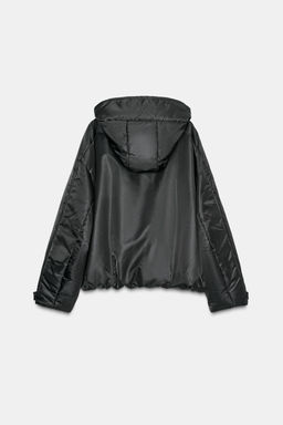 WATER-REPELLENT WINDPROOF PUFFER JACKET WITH HOODIE - Zara фото 6