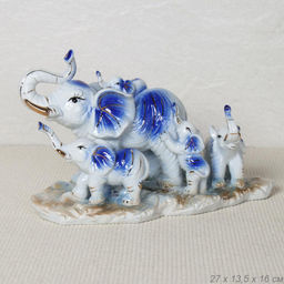 Статуэтка Слоны 9х13 см / W088 /уп 12/