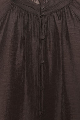 SEMI-SHEER PUFF SLEEVE BLOUSE - Zara фото 10