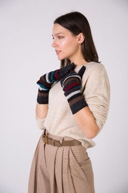 Перчатки из акрила с натуральной шерстью