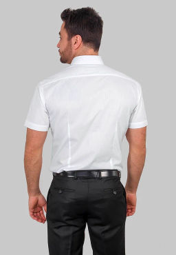 Сорочка мужская короткий рукав GREG 100/109/WHITE/ZV_V