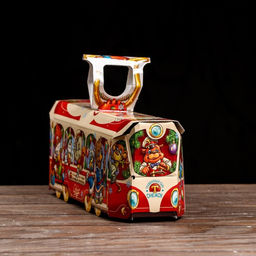 Цена за 5 шт. Подарочная коробка Трамвай красный , 33 х 9 х 11 см - Simaland фото 4